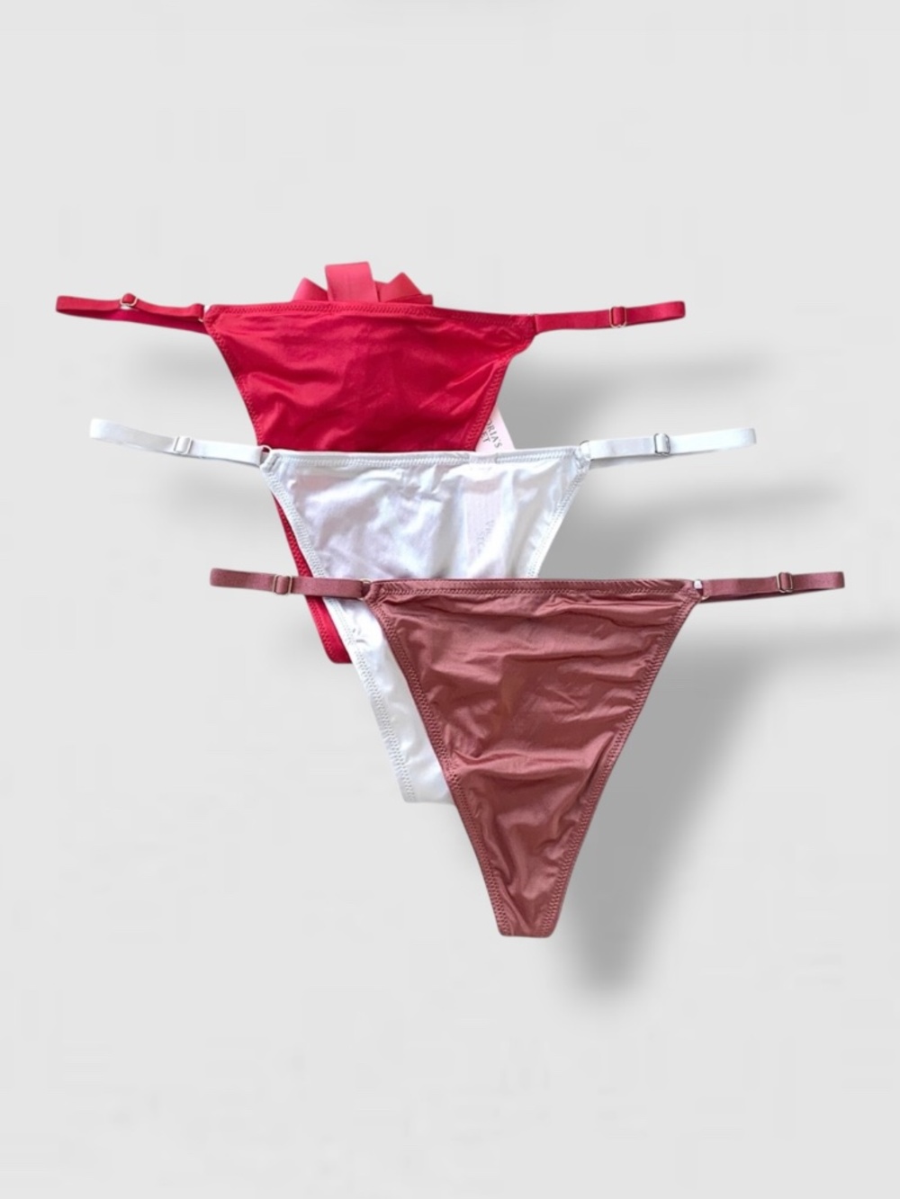Victoria’s Secret 3pk V-string Panties Lot of 3 XL New